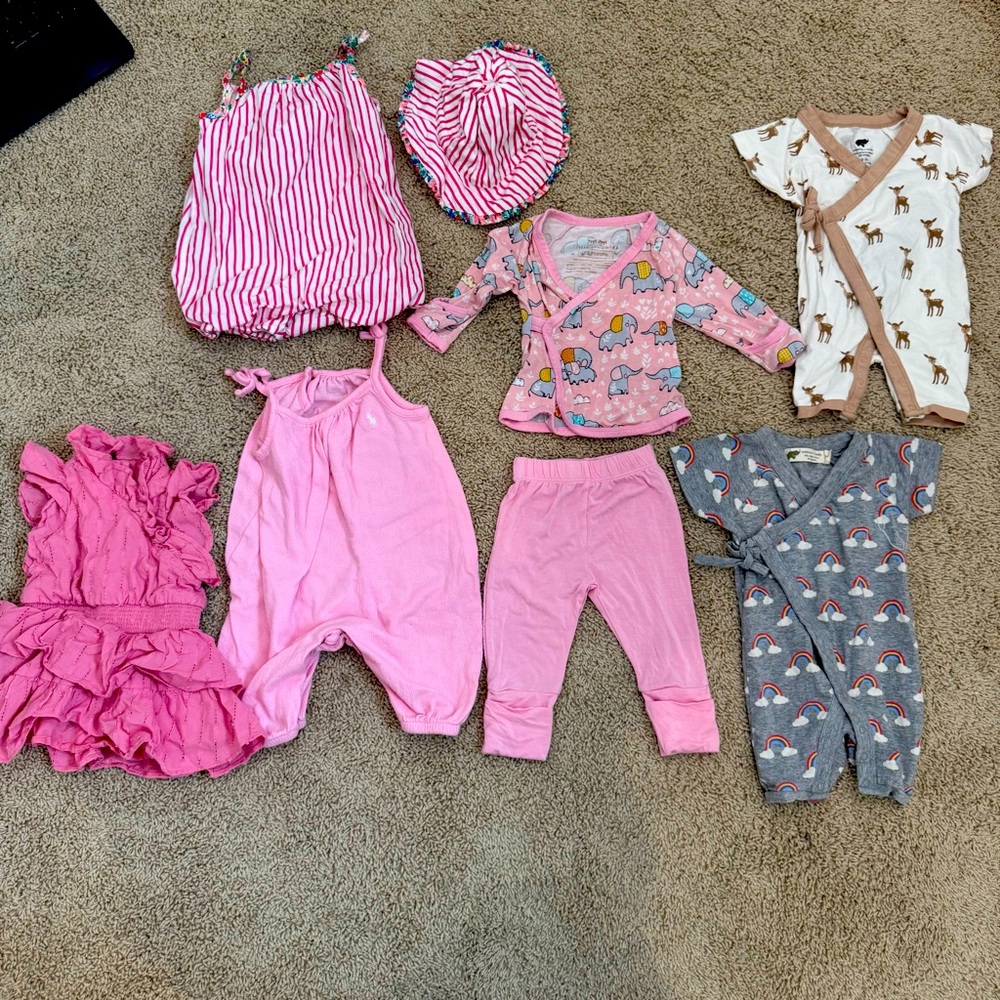 0-3/6 months girl bundle- Little Sleepies, Ralph Lauren